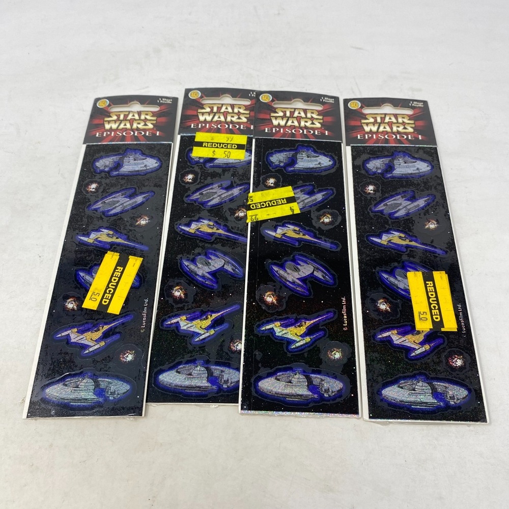 Star Wars Episode I Sticker‎ Sheets (Sandylion 1999) Starships